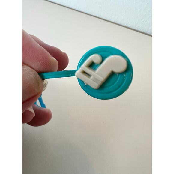 Baseball Bat and Headphones 1980s Bell Clip Charm Necklace Keychain Bell Lot - Picture 3 of 3